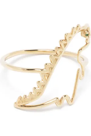 Aliita 9kt geelgouden Dino Esmeralda ring