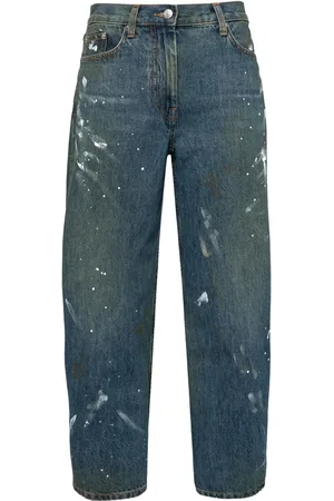 Helmut Lang Geverfde jeans met wijde pijpen