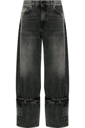 haikure Jeans met manchetdetail