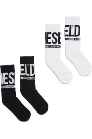 Diesel Twee paar intarsia sokken