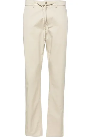 CANALI Katoenen chino met trekkoordtaille