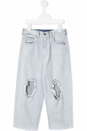 Maison Margiela Jeans met gescheurd detail