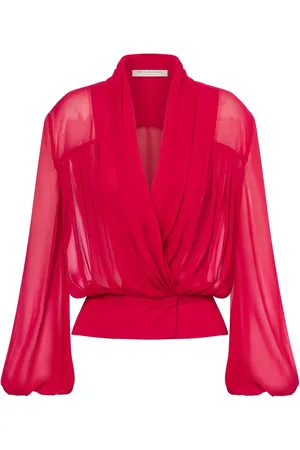 Serafini Gedrapeerde doorzichtige blouse