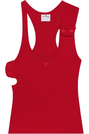 Courrèges Geribbelde tanktop