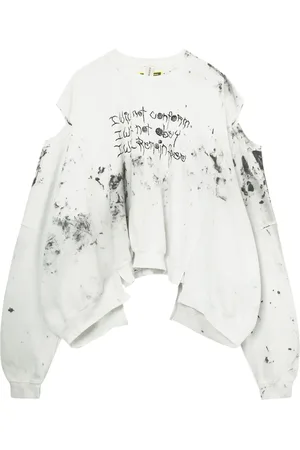 WESTFALL Sweater met gerafeld effect