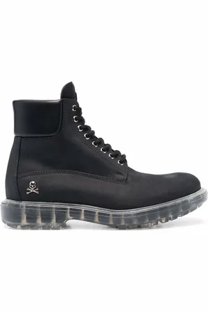 Philipp Plein Hunter leren veterlaarzen