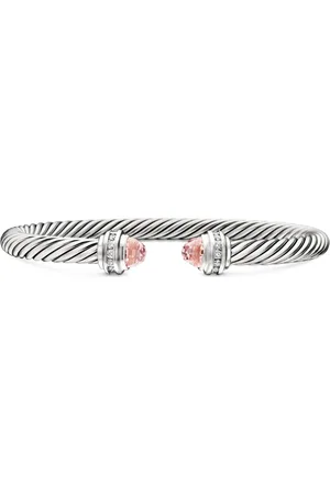 David Yurman Zilveren Classic Cable armband met diamant (5mm)