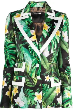 Philipp Plein Blazer met bloemenprint