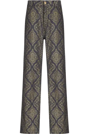Etro Straight jeans met jacquard