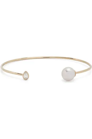 Mizuki 14kt geelgouden Sea Of Beauty armband met parel en diamant