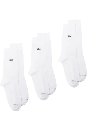 Lacoste Drie paar sokken met geborduurd logo