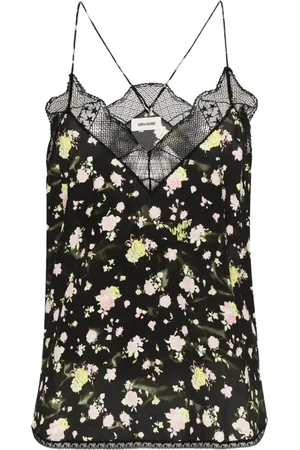 Zadig & Voltaire Crêpe top met bloemenprint