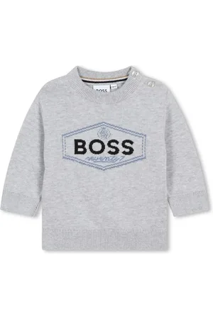 HUGO BOSS Trui met intarsia logo