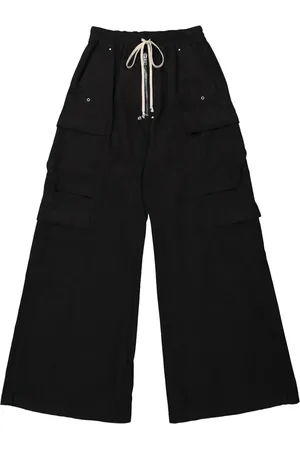 Rick Owens Broek met wijde pijpen en trekkoord