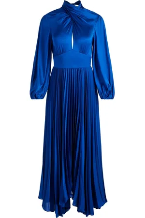 ALICE+OLIVIA Mahogany geplooide maxi