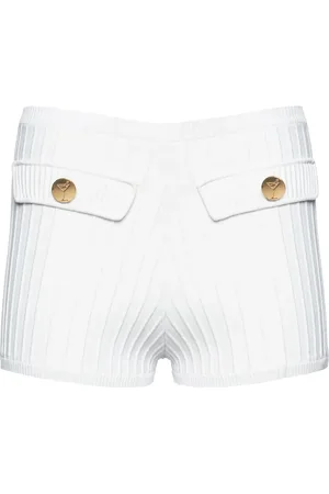 Retrofete Ribgebreide shorts