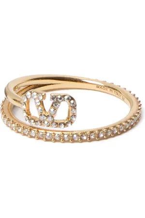 VALENTINO GARAVANI Vlogo Signature ring met kristal