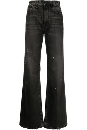 R13 Jeans met geverfd detail