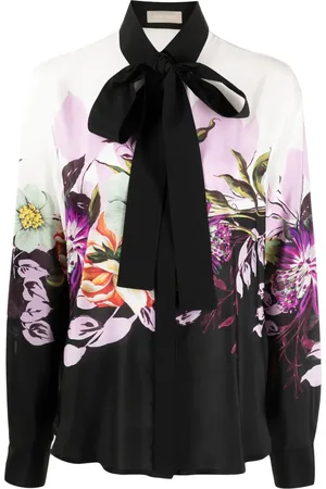 Elie saab Zijden blouse met bloemenprint