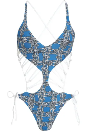 AMIR SLAMA Badpak met touwdetail