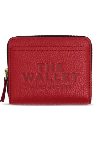 Marc Jacobs Leren portemonnee met logoprint