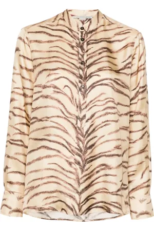Stella McCartney Blouse met tijgerprint
