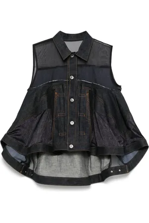SACAI Vest met vlakken