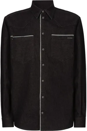 Dolce & Gabbana Denim overhemd met contrasterende afwerking