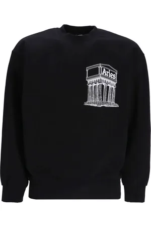 ARIES Mega Temple sweater met ronde hals
