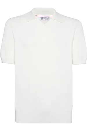 Brunello Cucinelli Katoenen poloshirt met puntkraag