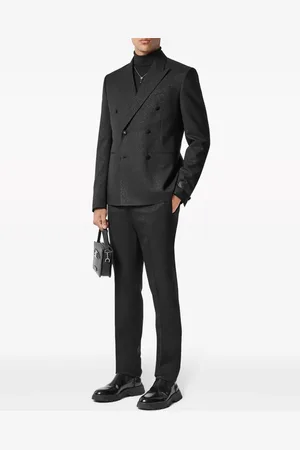 VERSACE Broek met jacquard en toelopende pijpen