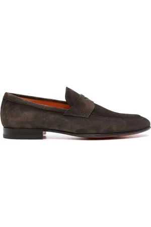 santoni Suède loafers