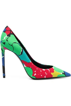 Saint Laurent Zoe pumps met bloemenprint