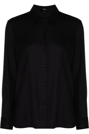 THEORY Blouse van scheerwol