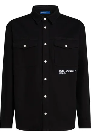 Karl Lagerfeld Shirtjack met geborduurd logo