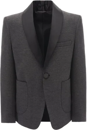 M. Moustache Blazer met enkele rij knopen en sjaalrevers