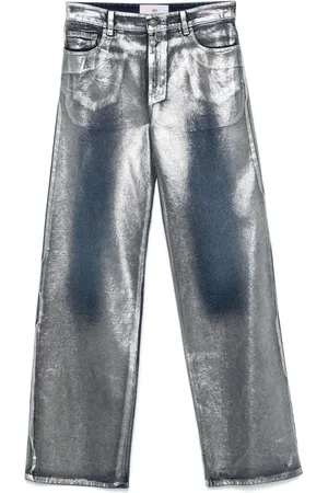 Chiara Ferragni Metallic jeans