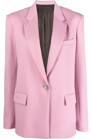 The Attico Blazer met enkele rij knopen