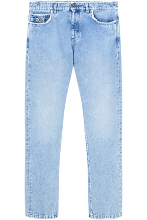 VERSACE Gerafelde straight jeans