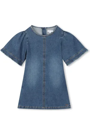 Chloé Spijkerjurk met geborduurd logo