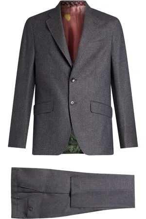 Etro Wollen pak met enkele rij knopen