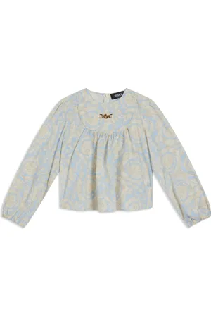 VERSACE Katoenen shirt met Barocco