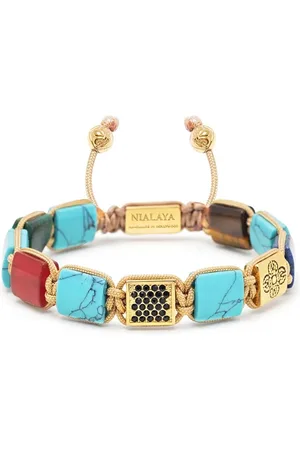 Nialaya Kralenarmband verfraaid met kristallen