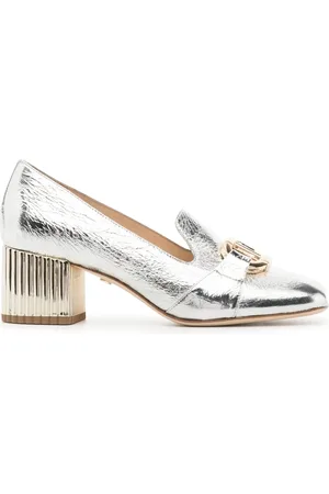 DEE OCLEPPO Metallic loafers