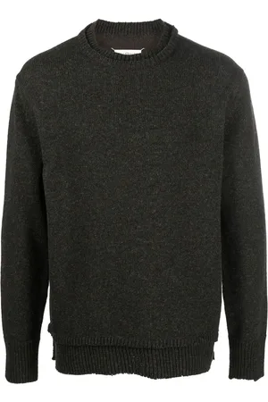 Maison Margiela Gebreide trui met elleboogpatch