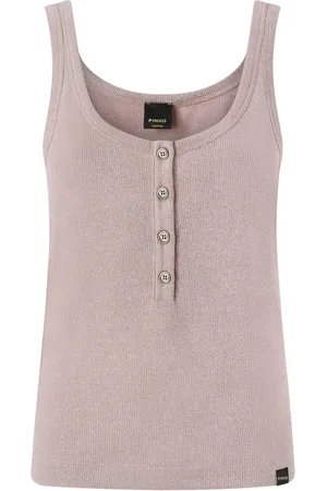 Pinko Tanktop met knopen bies