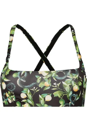 Roberto Cavalli Bikinitop met citroenprint