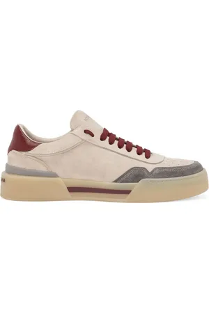 Dolce & Gabbana New Roma suède sneakers met vlakken
