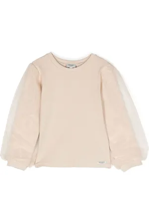 Donsje Sweater met tule mouwen