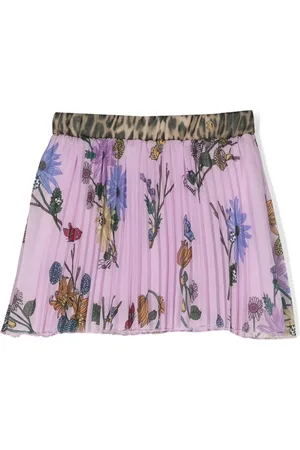 Roberto Cavalli Plooirok met bloemenprint